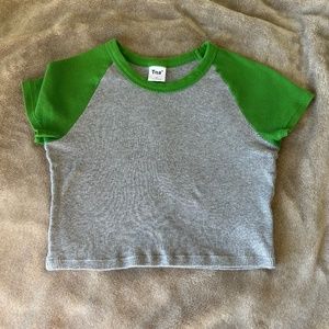 Aritzia Waffle Print Baby Tee